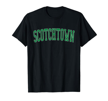 Scotchtown Ny Distressed Green T-Shirt - Streetwear Style for Adults - T-Shirt, Sweatshirt, Hoodie