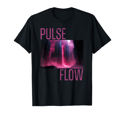 Dystopian Cityscape Vaporwave T-Shirt - Trendy Graphic Men Women - T-Shirt, Sweatshirt, Hoodie