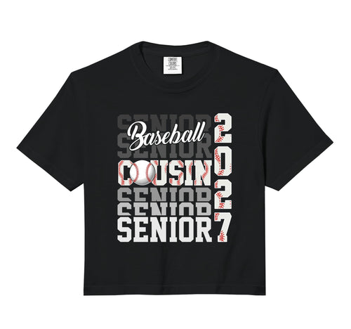 Senior 2027 Baseball Cousin Proud T-Shirt - Streetwear Style Men Women - T-Shirt, Sweatshirt, Hoodie