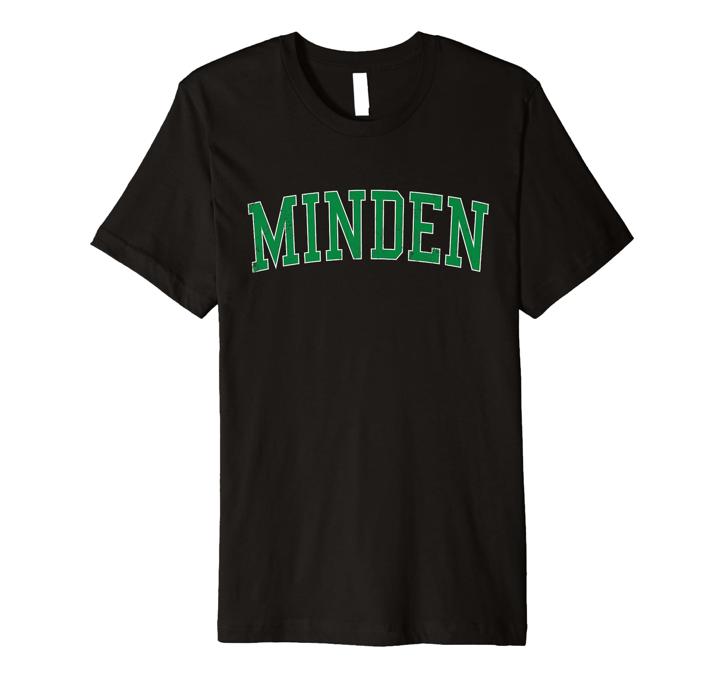 Minden La Distressed Green Varsity T-Shirt - Streetwear Style Men Women - T-Shirt, Sweatshirt, Hoodie