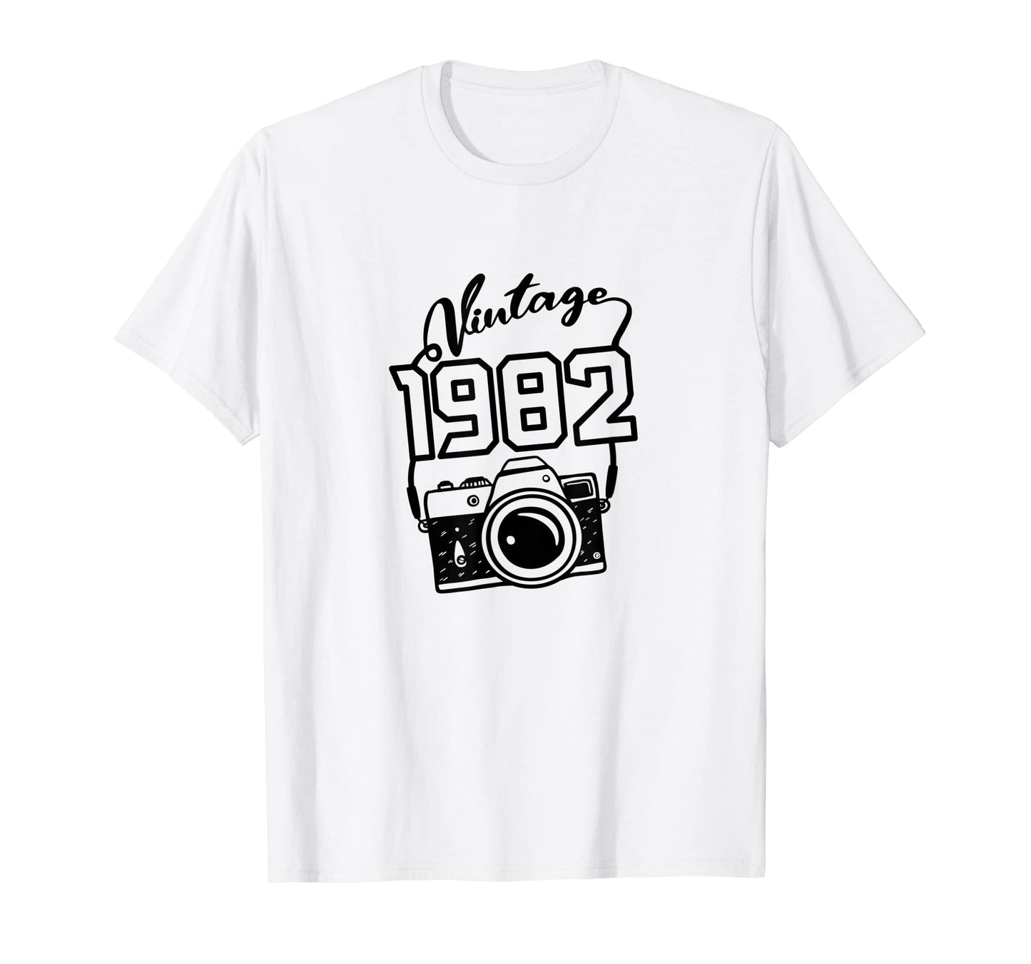 1982 Camera 40Th Birthday T-Shirt - Aesthetic Graphic Men Women - T-Shirt, Sweatshirt, Hoodie