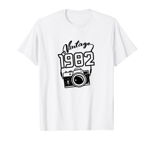 1982 Camera 40Th Birthday T-Shirt - Aesthetic Graphic Men Women - T-Shirt, Sweatshirt, Hoodie