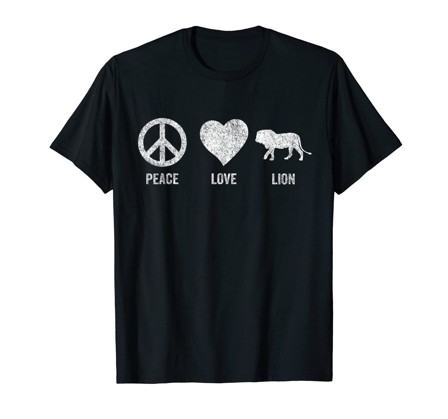Peace Love Lion Lover Lion Funny Lion T-Shirt - Novelty Apparel for Adults - T-Shirt, Sweatshirt, Hoodie
