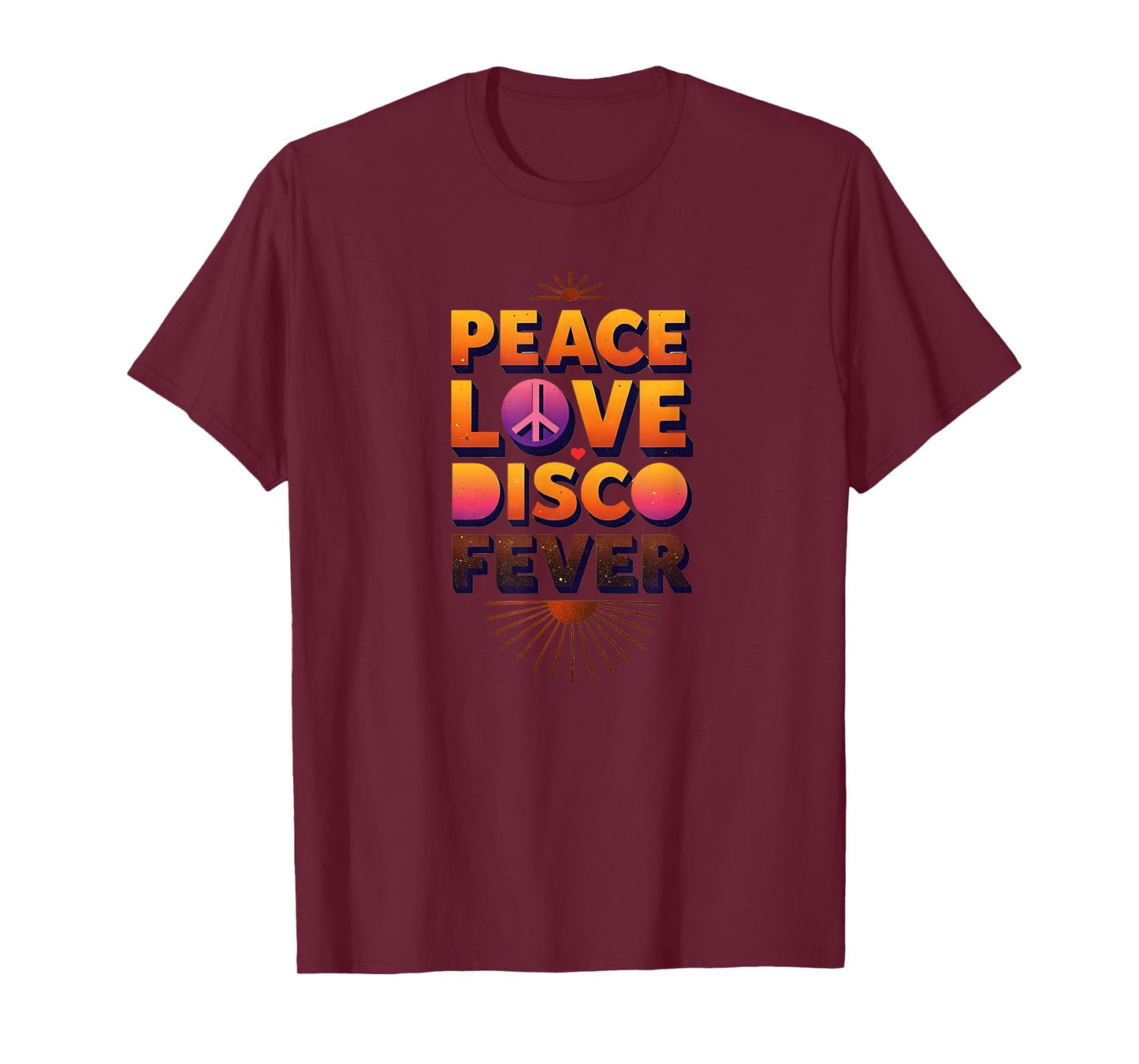 Peace Love Disco Fever 70S T-Shirt - Casual Everyday Wear for Adults - T-Shirt, Sweatshirt, Hoodie