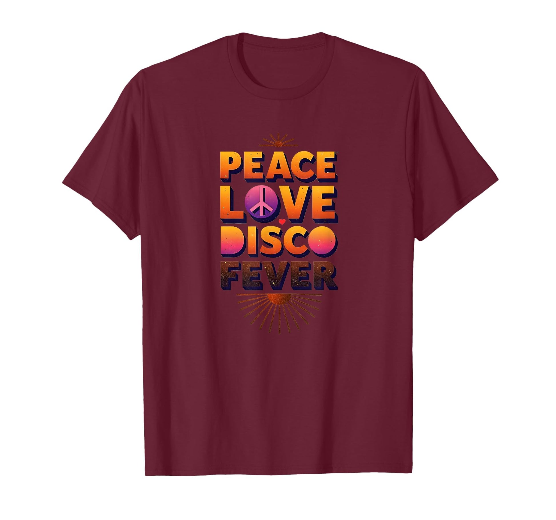 Peace Love Disco Fever 70S T-Shirt - Casual Everyday Wear for Adults - T-Shirt, Sweatshirt, Hoodie