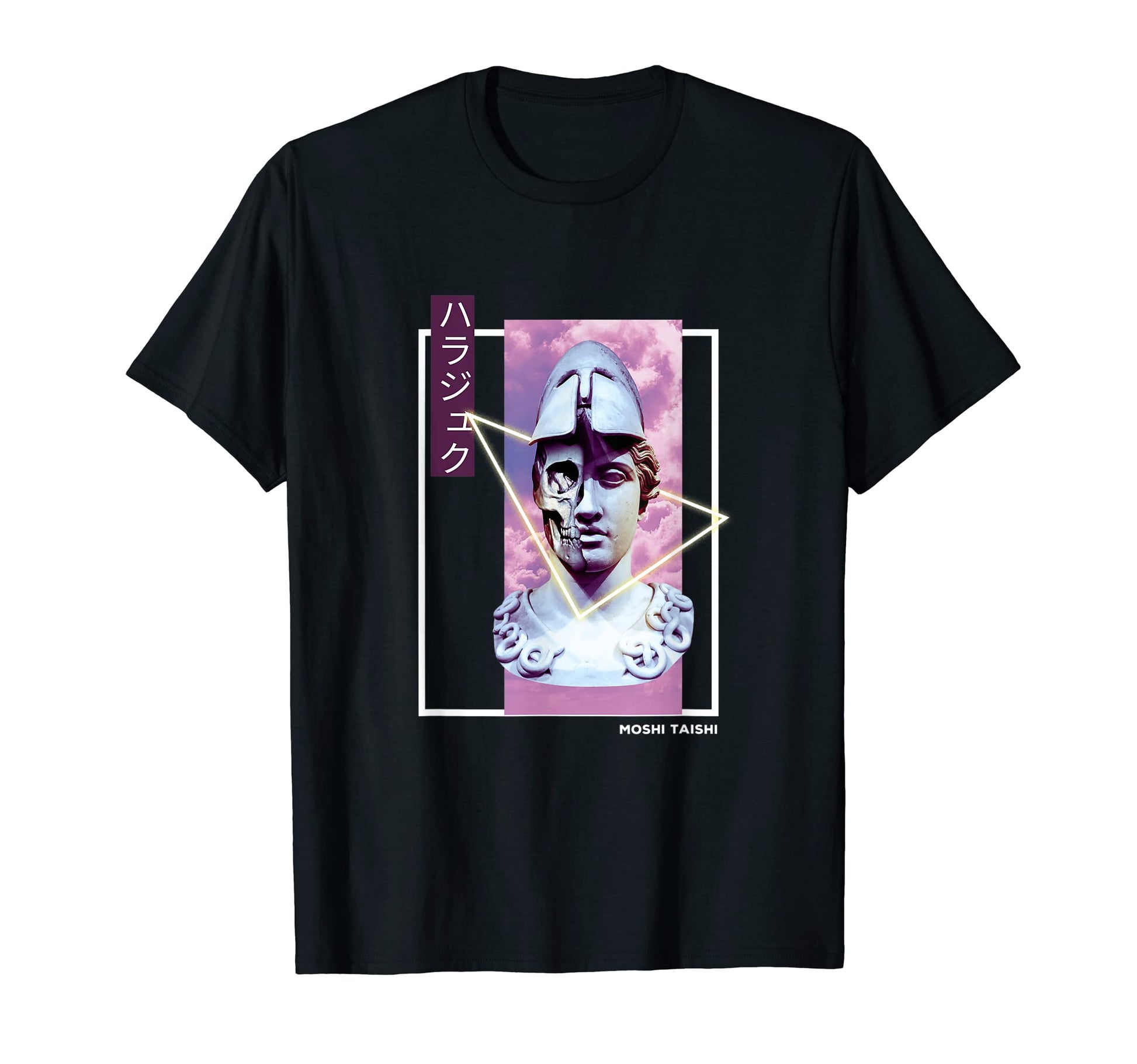Vaporwave Statue Aesthetic Art T-Shirt - Casual Everyday Wear for Adults - T-Shirt, Sweatshirt, Hoodie