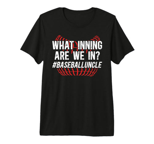 Mens Funny Baseball Uncle Baseball T-Shirt - Custom Art Print Men Women - T-Shirt, Sweatshirt, Hoodie