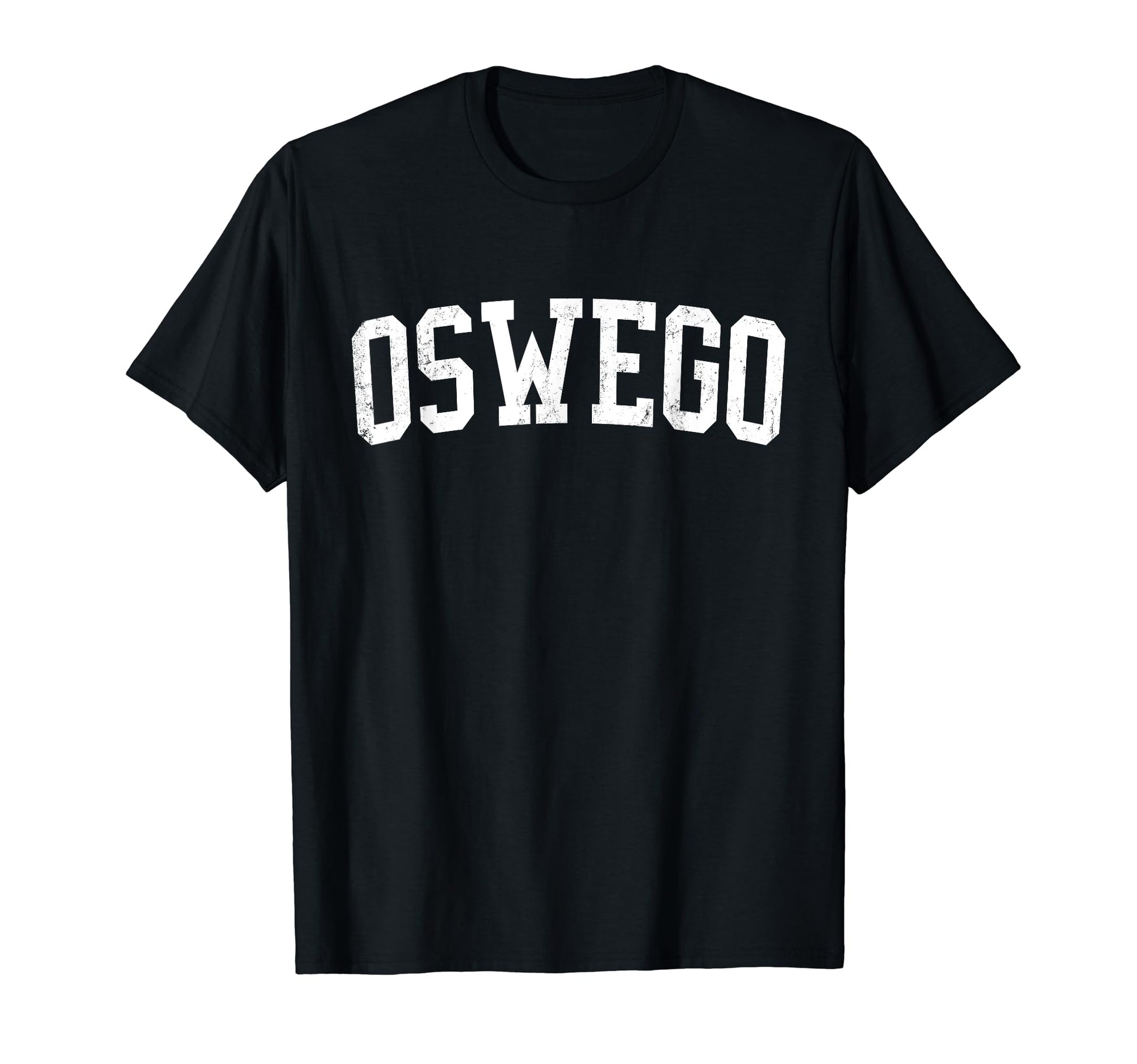 Oswego Ny Distressed White Varsity T-Shirt - Novelty Apparel Men Women - T-Shirt, Sweatshirt, Hoodie