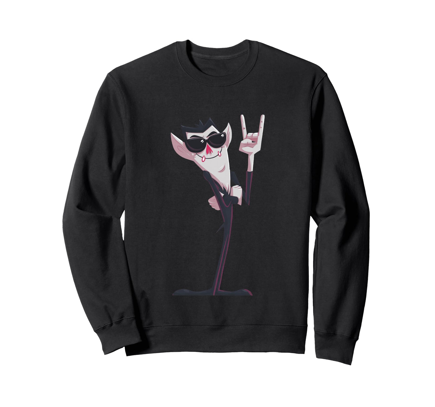 Vampire Rock Funny Gothic Sweatshirt - Casual Everyday Wear Men Women - T-Shirt, Sweatshirt, Hoodie