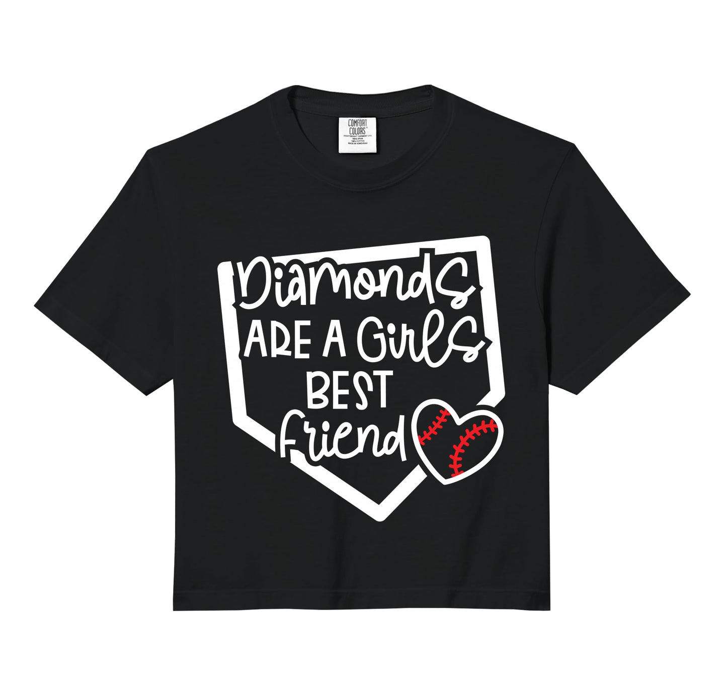 Diamonds Are Best Friend Baseball T-Shirt - Unique Graphic Men Women - T-Shirt, Sweatshirt, Hoodie
