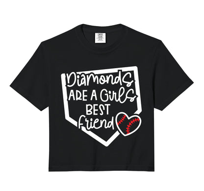 Diamonds Are Best Friend Baseball T-Shirt - Unique Graphic Men Women - T-Shirt, Sweatshirt, Hoodie