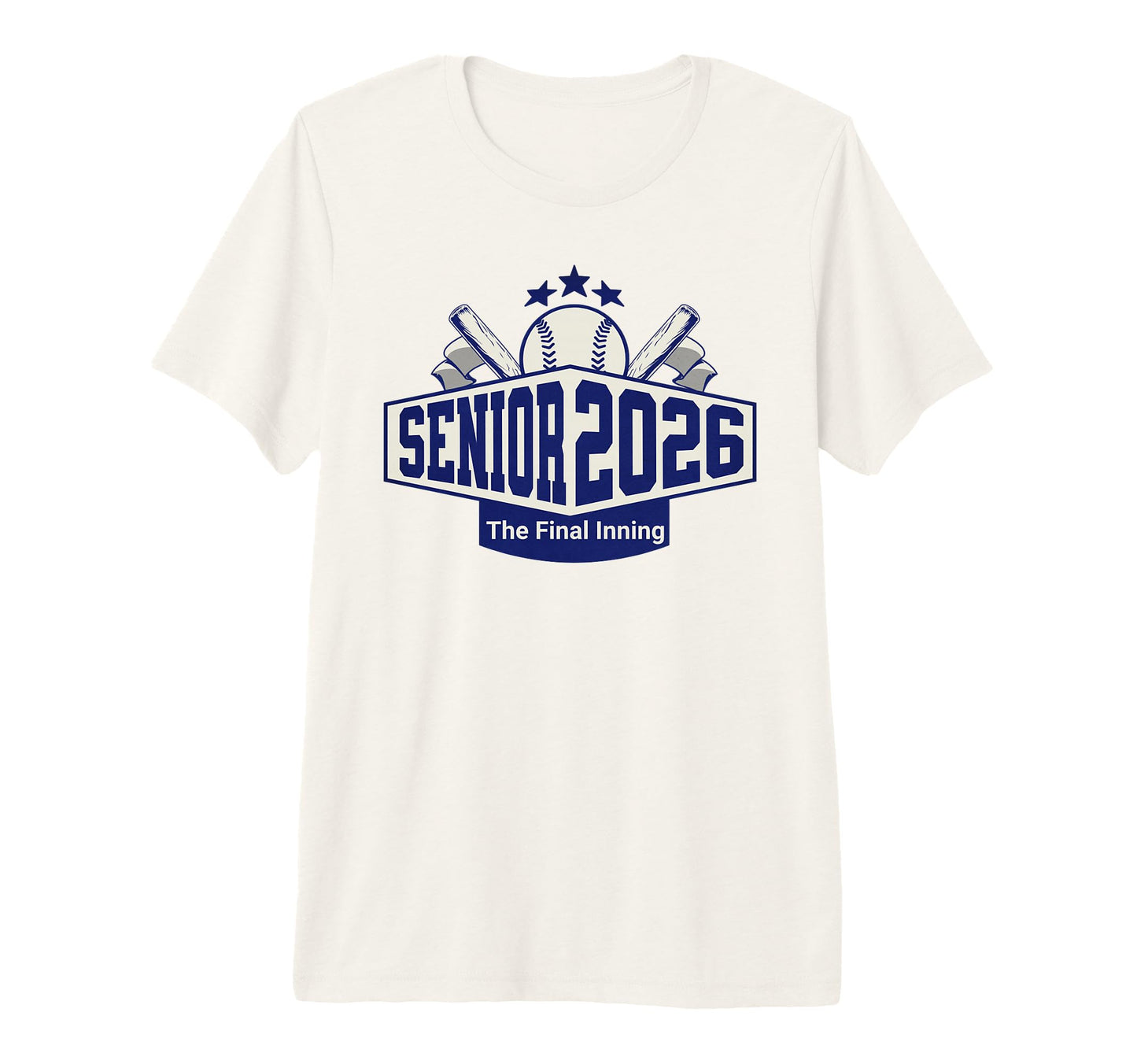 Baseball Senior 2026 Final Inning T-Shirt - Graphic Print for Adults - T-Shirt, Sweatshirt, Hoodie