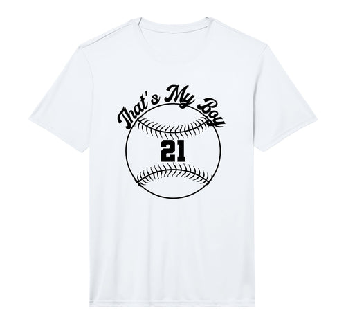 Thats My Baseball Number 21 Performance T-Shirt - Unique Graphic Men Women - T-Shirt, Sweatshirt, Hoodie