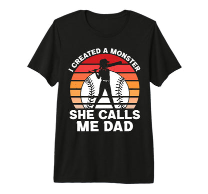 Mens Softball Dad Funny Softball T-Shirt - Casual Everyday Wear Men Women - T-Shirt, Sweatshirt, Hoodie