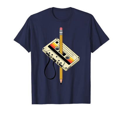 Grunge Cassettes Cassette Tapes T-Shirt - Custom Art Print Unisex - T-Shirt, Sweatshirt, Hoodie