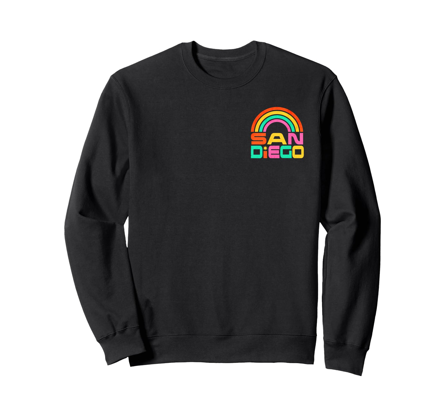 San Diego Rainbow California Lgbtq Sweatshirt - Trendy Graphic Men Women - T-Shirt, Sweatshirt, Hoodie