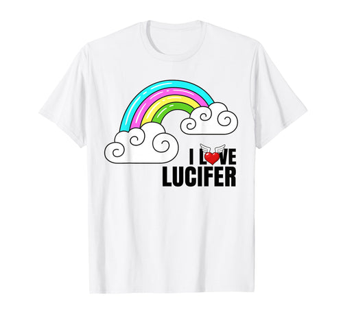I Love Lucifer Rainbow Devil Worshipper T-Shirt - Graphic Print Men Women - T-Shirt, Sweatshirt, Hoodie