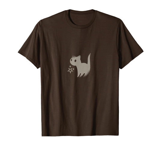 Yk2 Minimalist Cat Stars Tail 90S T-Shirt - Fun Novelty Design Men Women - T-Shirt, Sweatshirt, Hoodie