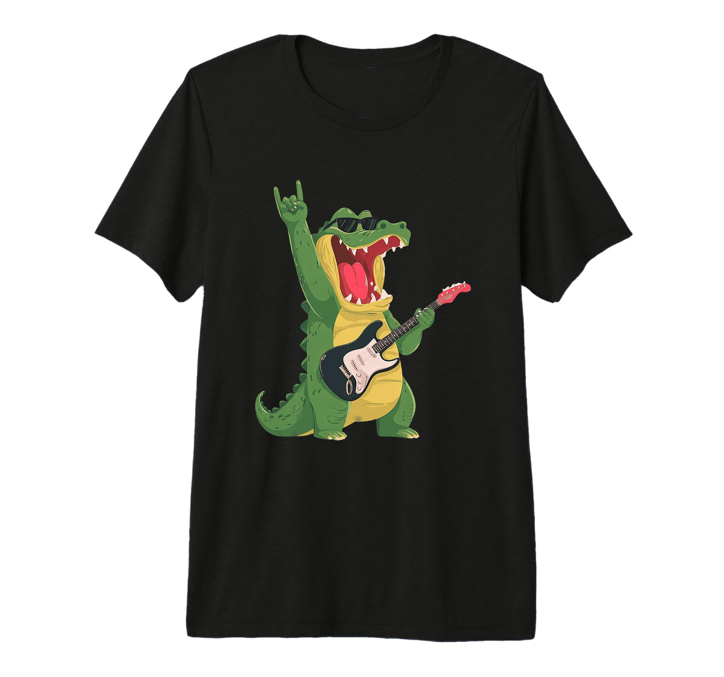 Funny Crocodile Rock Music T-Shirt - Aesthetic Graphic for Adults - T-Shirt, Sweatshirt, Hoodie