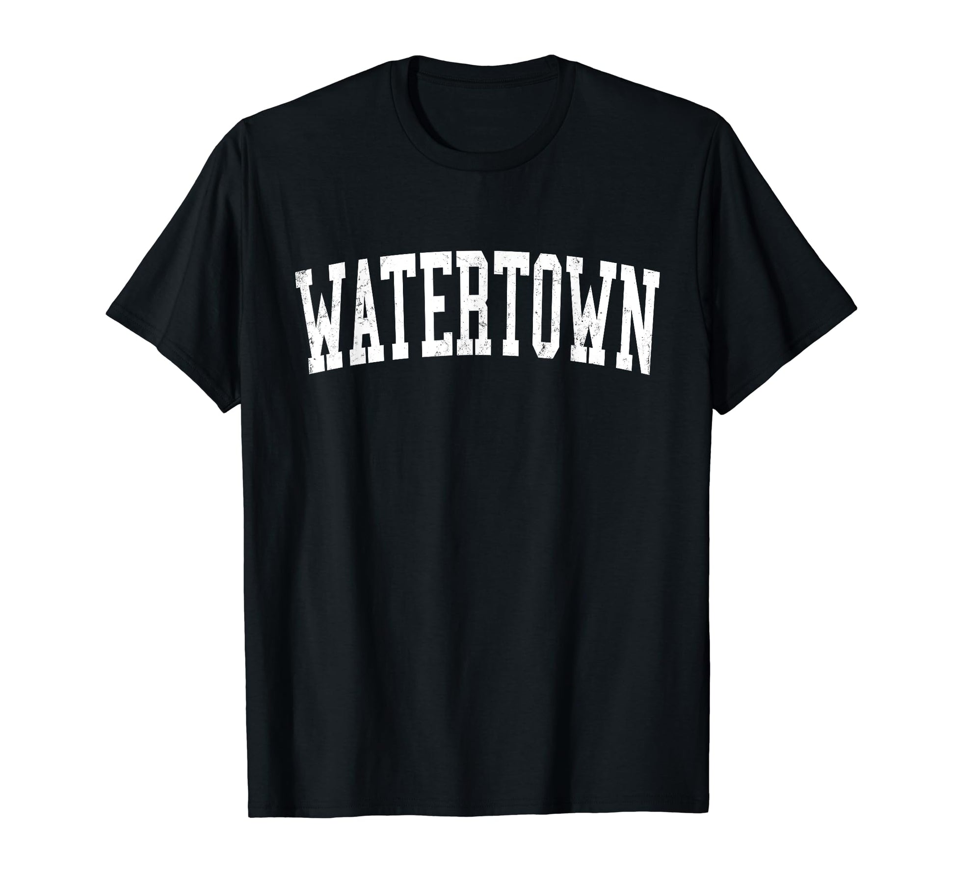 Watertown Sd Distressed White Varsity T-Shirt - Custom Art Print for Adults - T-Shirt, Sweatshirt, Hoodie