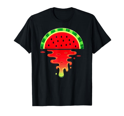Aesthetic Vaporwave Sunset Watermelon T-Shirt - Graphic Print Unisex - T-Shirt, Sweatshirt, Hoodie