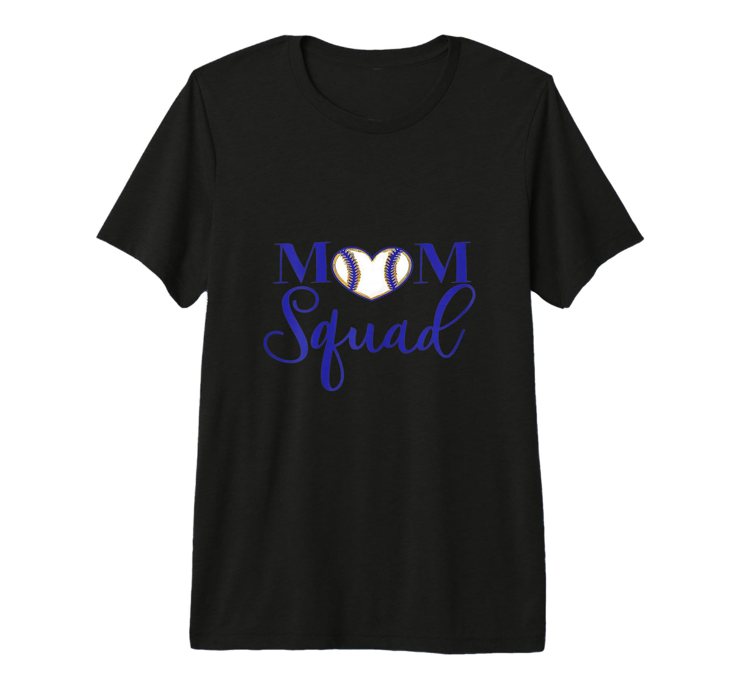Mom Squad Unique Baseball Inspired Tri T-Shirt - Graphic Print for Adults - T-Shirt, Sweatshirt, Hoodie