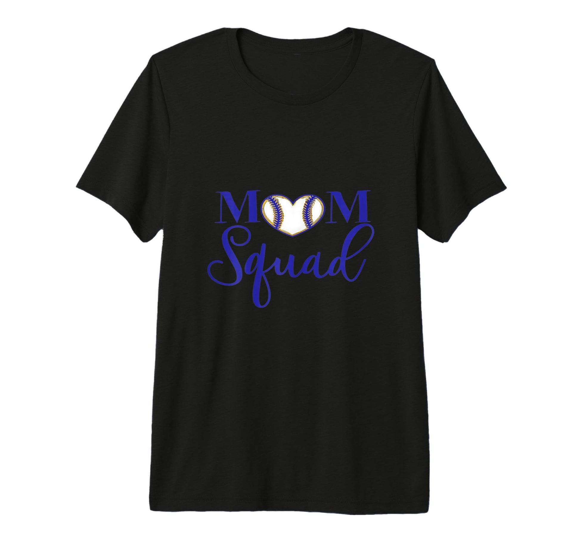 Mom Squad Unique Baseball Inspired Tri T-Shirt - Graphic Print for Adults - T-Shirt, Sweatshirt, Hoodie