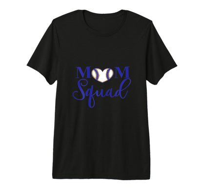 Mom Squad Unique Baseball Inspired Tri T-Shirt - Graphic Print for Adults - T-Shirt, Sweatshirt, Hoodie