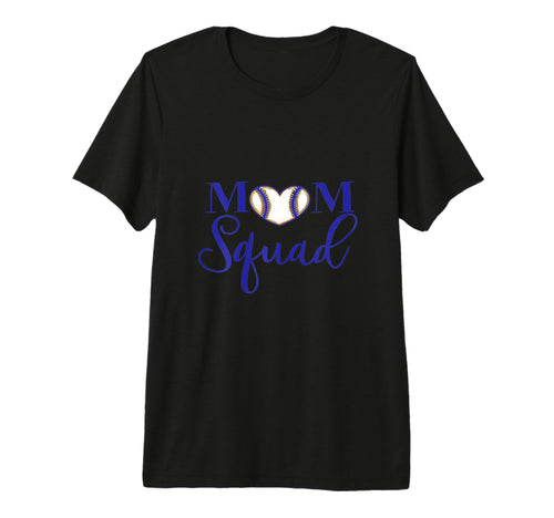 Mom Squad Unique Baseball Inspired Tri T-Shirt - Graphic Print for Adults - T-Shirt, Sweatshirt, Hoodie