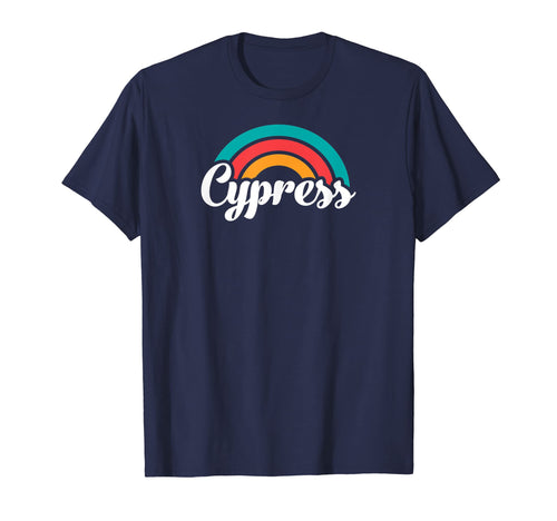 Cypress Ca Script Rainbow T-Shirt - Custom Art Print Men Women - T-Shirt, Sweatshirt, Hoodie