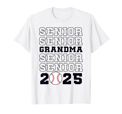Class 2025 Baseball Grandma Senior T-Shirt - Fun Novelty Design Unisex - T-Shirt, Sweatshirt, Hoodie
