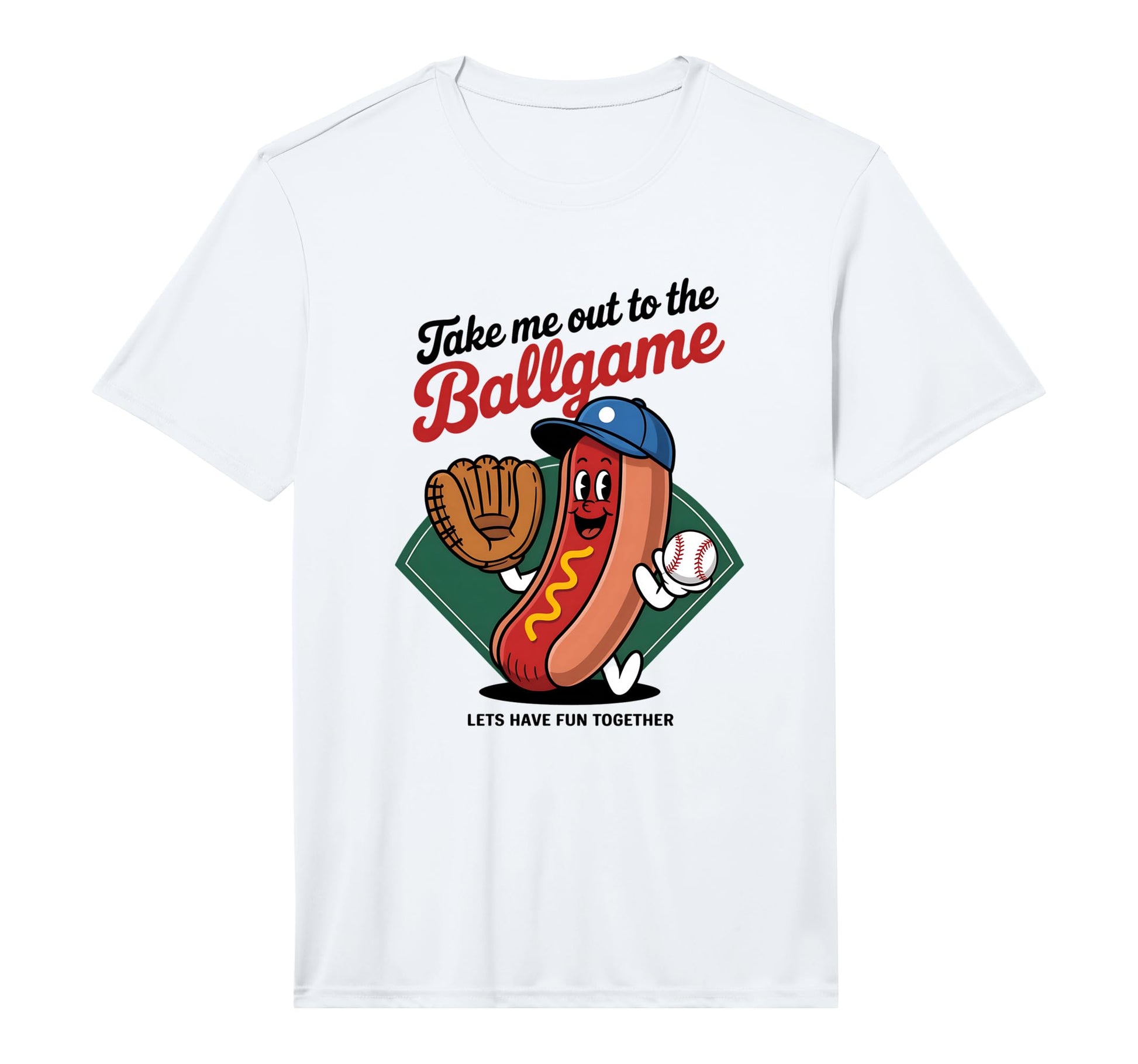 Baseball Mom Take Me Out To Ball T-Shirt - Custom Art Print for Adults - T-Shirt, Sweatshirt, Hoodie