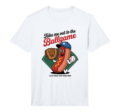 Baseball Mom Take Me Out To Ball T-Shirt - Custom Art Print for Adults - T-Shirt, Sweatshirt, Hoodie