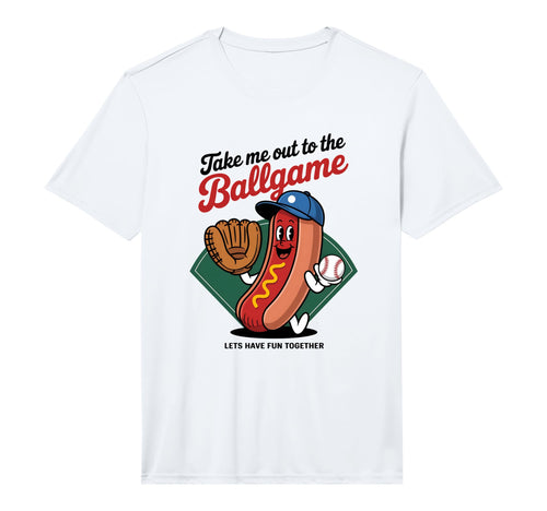 Baseball Mom Take Me Out To Ball T-Shirt - Custom Art Print for Adults - T-Shirt, Sweatshirt, Hoodie