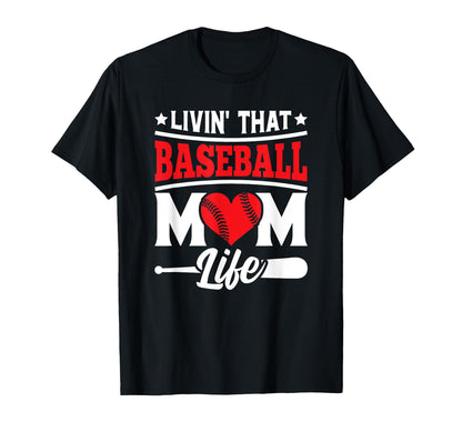 Funny Baseball Sport Mom Baseball Mom T-Shirt - Minimalist Print Men Women - T-Shirt, Sweatshirt, Hoodie
