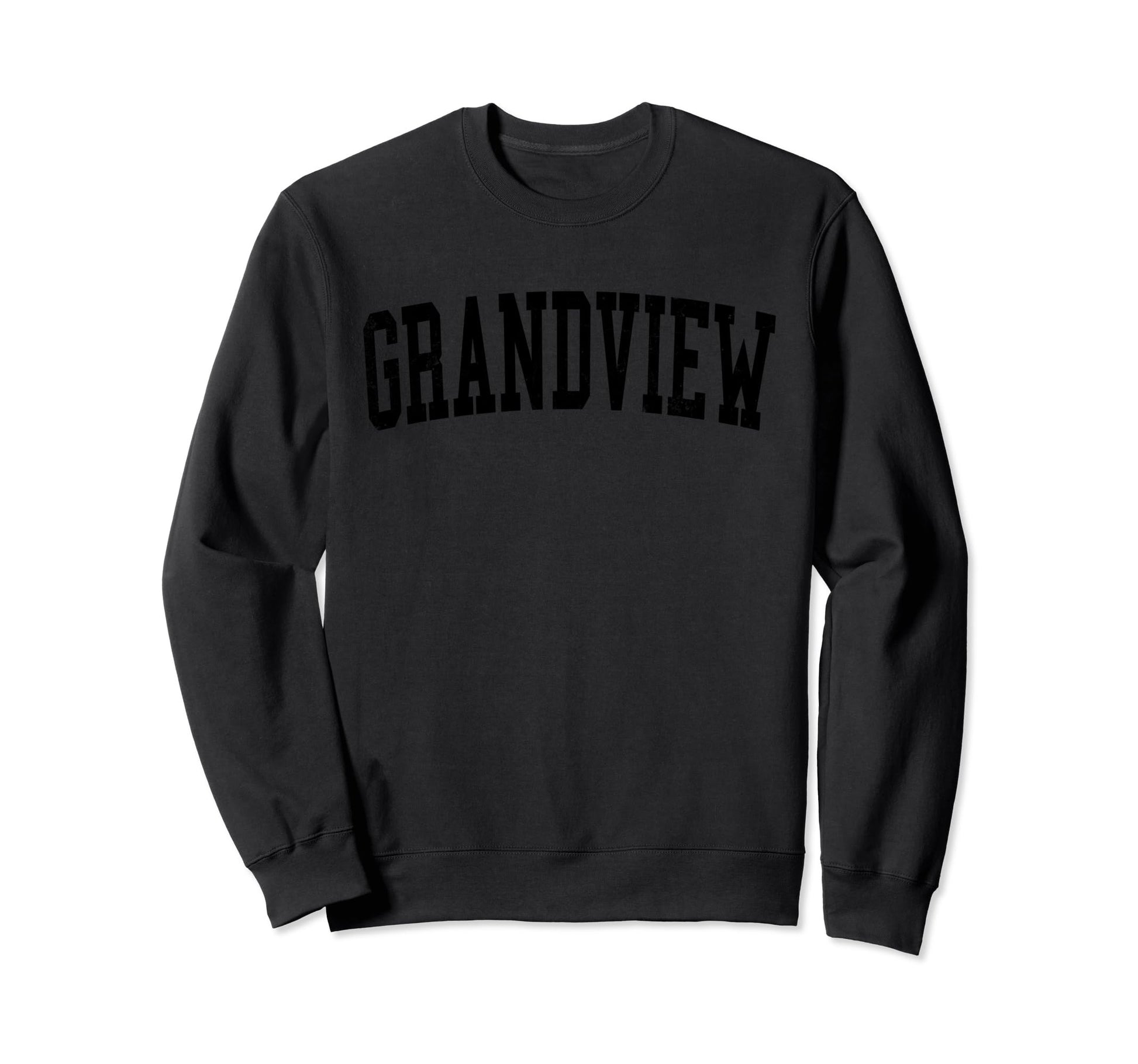 Grandview Mo Distressed Black Sweatshirt - Streetwear Style for Adults - T-Shirt, Sweatshirt, Hoodie
