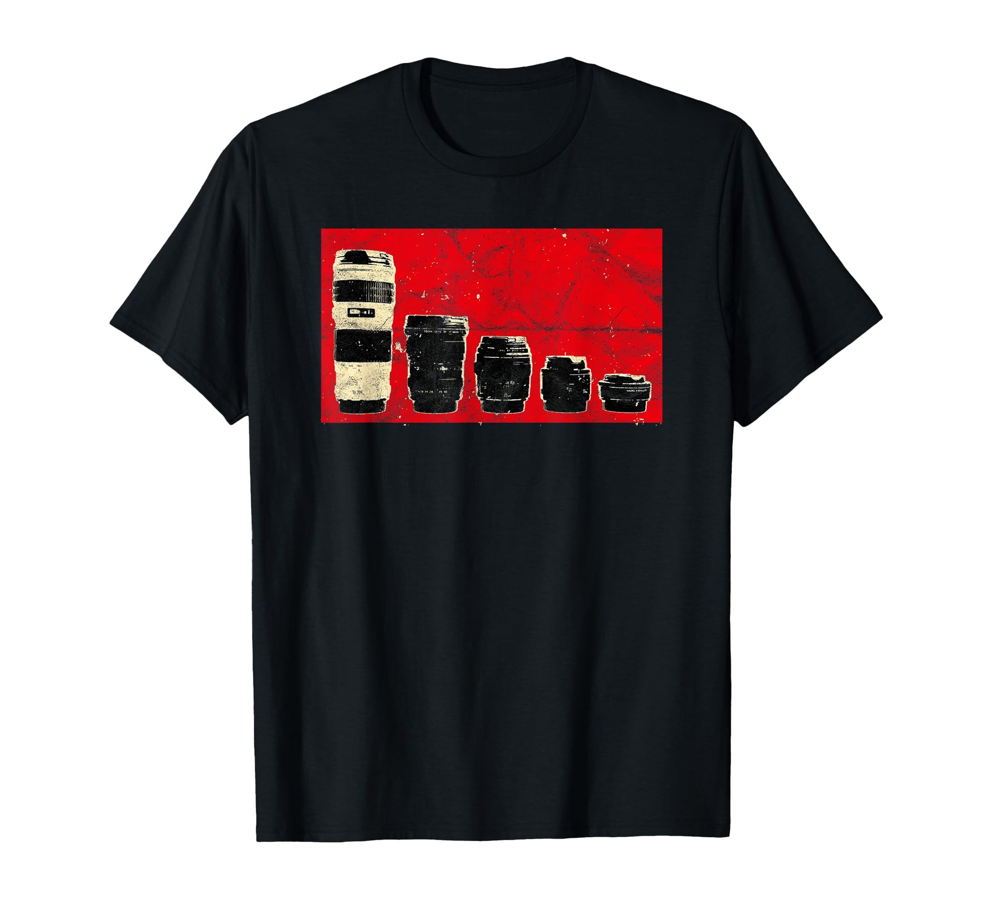 Photographer Dslr Camera Lens T-Shirt - Minimalist Print for Adults - T-Shirt, Sweatshirt, Hoodie