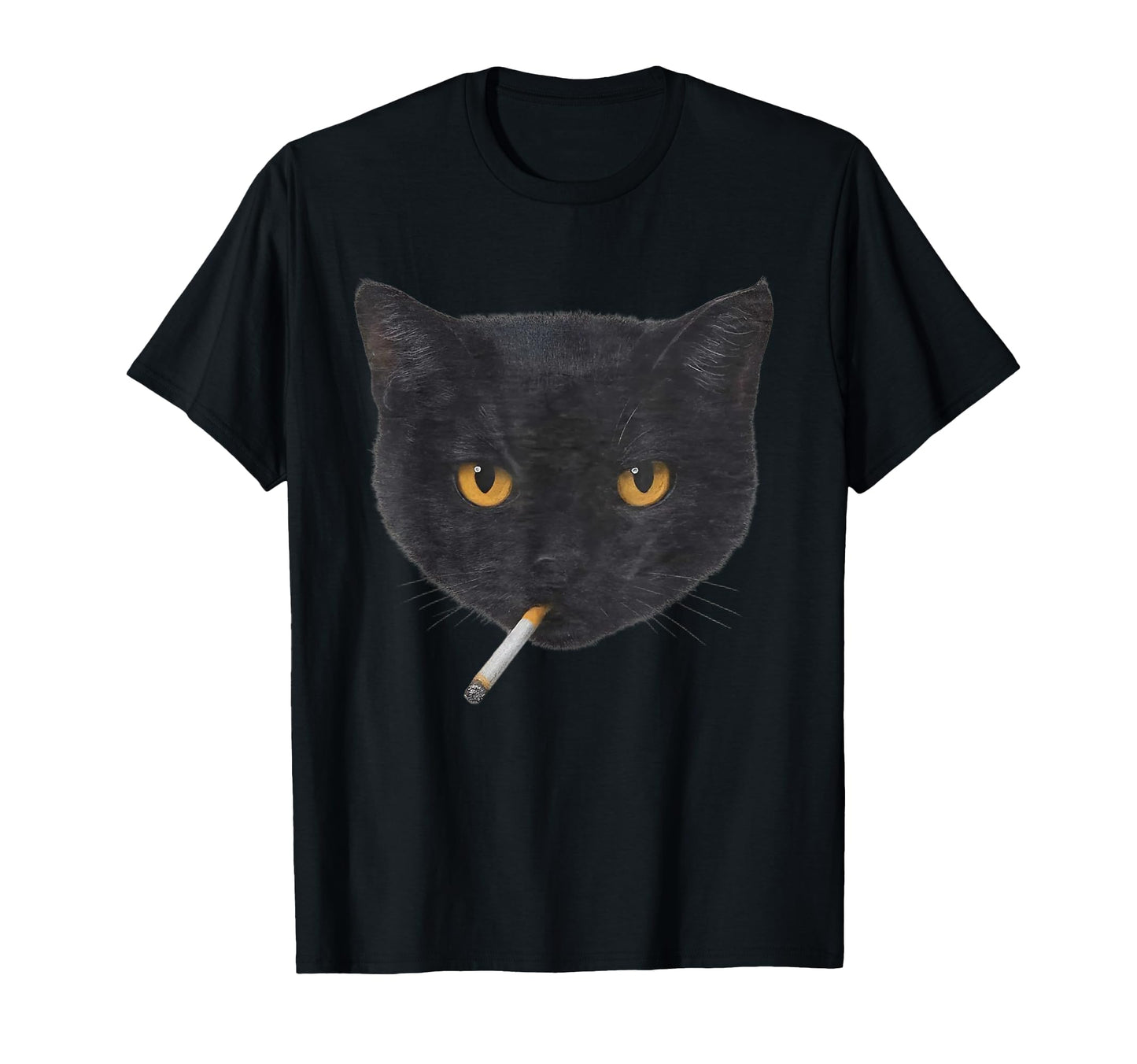 Smoking Cat Y2K Black Cat 90S T-Shirt - Fun Novelty Design for Adults - T-Shirt, Sweatshirt, Hoodie