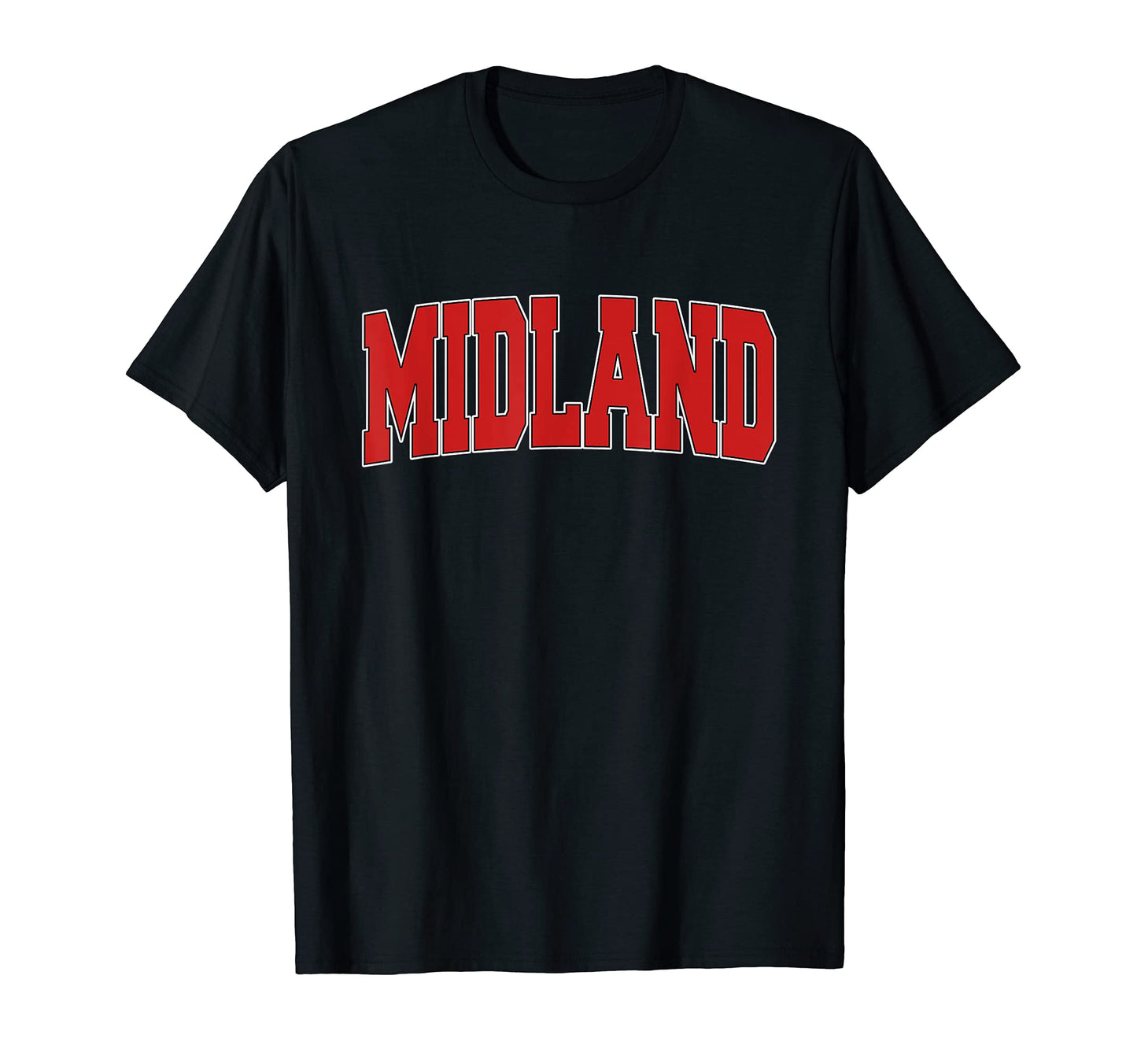 Midland Tx Texas Varsity Usa Sports T-Shirt - Fun Novelty Design Unisex - T-Shirt, Sweatshirt, Hoodie
