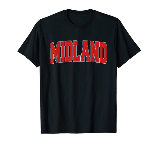 Midland Tx Texas Varsity Usa Sports T-Shirt - Fun Novelty Design Unisex - T-Shirt, Sweatshirt, Hoodie
