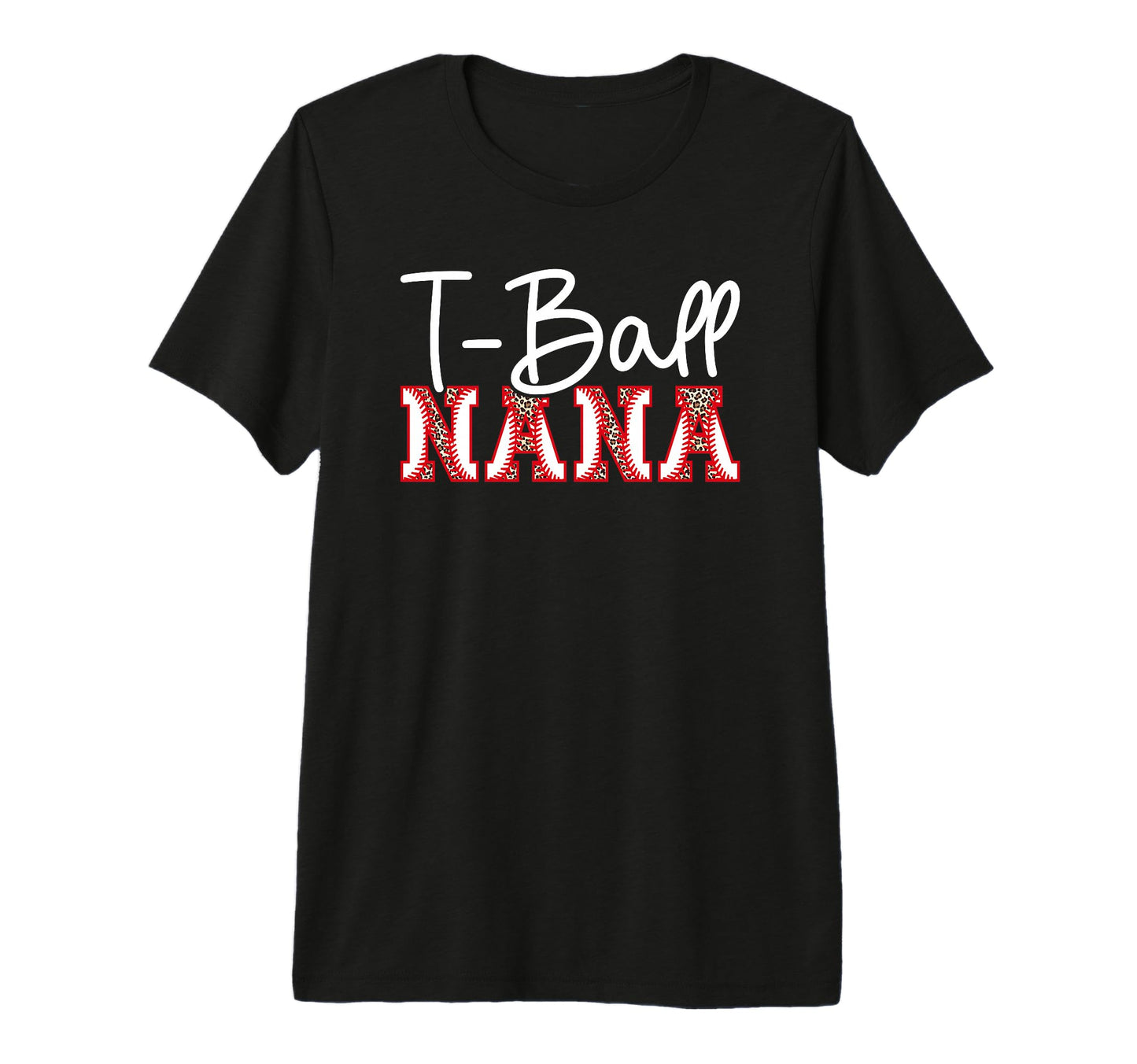 T Ball Nana Leopard Baseball T Ball T-Shirt - Graphic Print Men Women - T-Shirt, Sweatshirt, Hoodie
