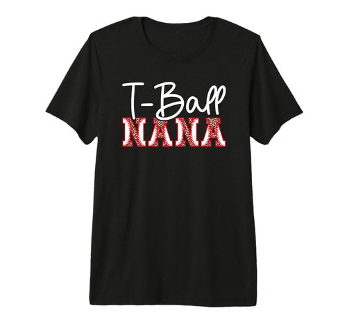 T Ball Nana Leopard Baseball T Ball T-Shirt - Graphic Print Men Women - T-Shirt, Sweatshirt, Hoodie