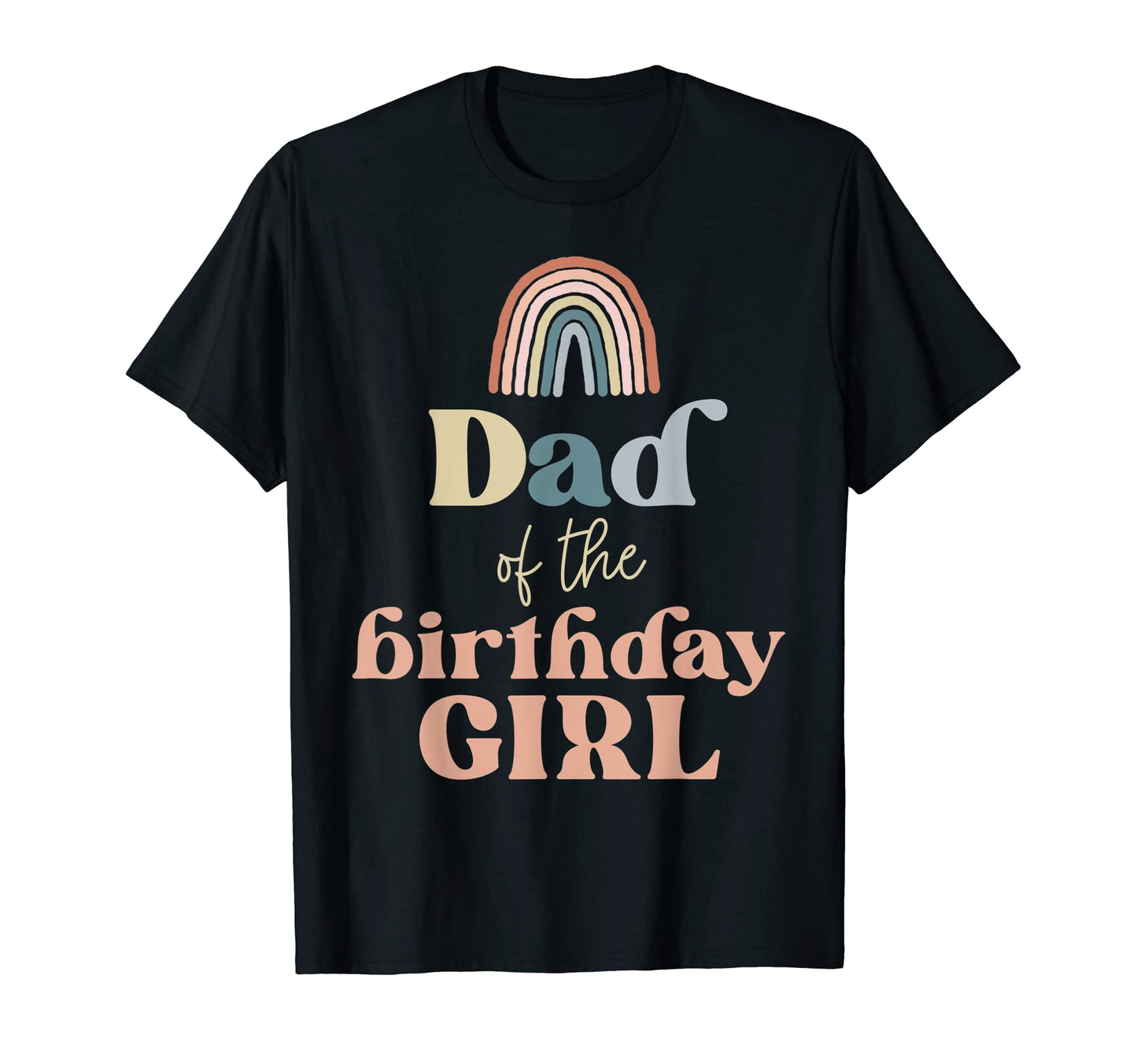 Mens Dad Birthday Boho Rainbow T-Shirt - Aesthetic Graphic for Adults - T-Shirt, Sweatshirt, Hoodie