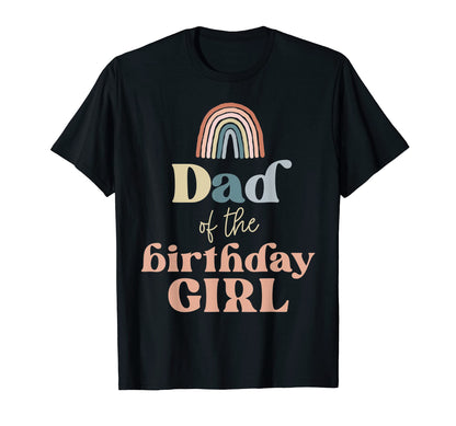 Mens Dad Birthday Boho Rainbow T-Shirt - Aesthetic Graphic for Adults - T-Shirt, Sweatshirt, Hoodie