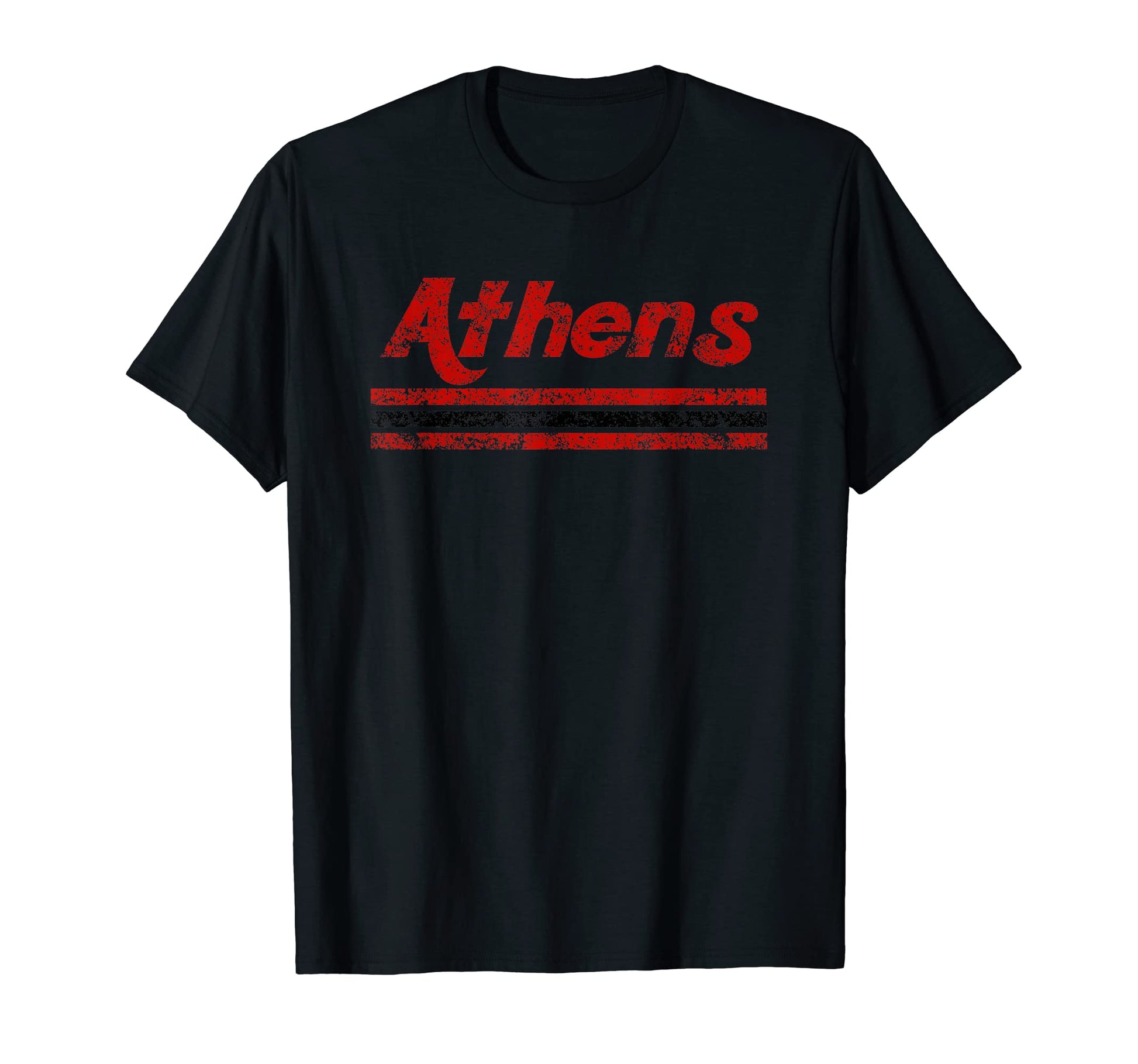 Athens Georgia Weathered Stripe T-Shirt - Aesthetic Graphic Men Women - T-Shirt, Sweatshirt, Hoodie