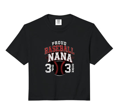 Proud Baseball Nana Number 3 Up 3 Sweatshirt - Graphic Print for Adults - T-Shirt, Sweatshirt, Hoodie