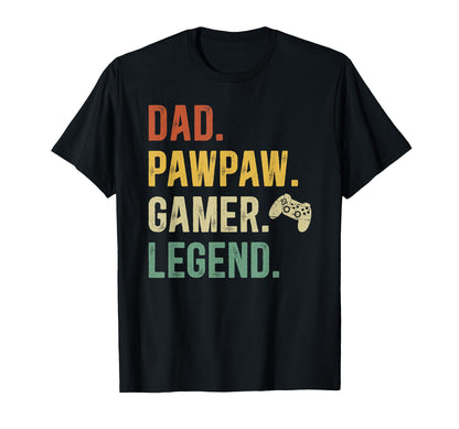 Dad Pawpaw Gamer Pawpaw Gaming Pawpaw T-Shirt - Novelty Apparel for Adults - T-Shirt, Sweatshirt, Hoodie
