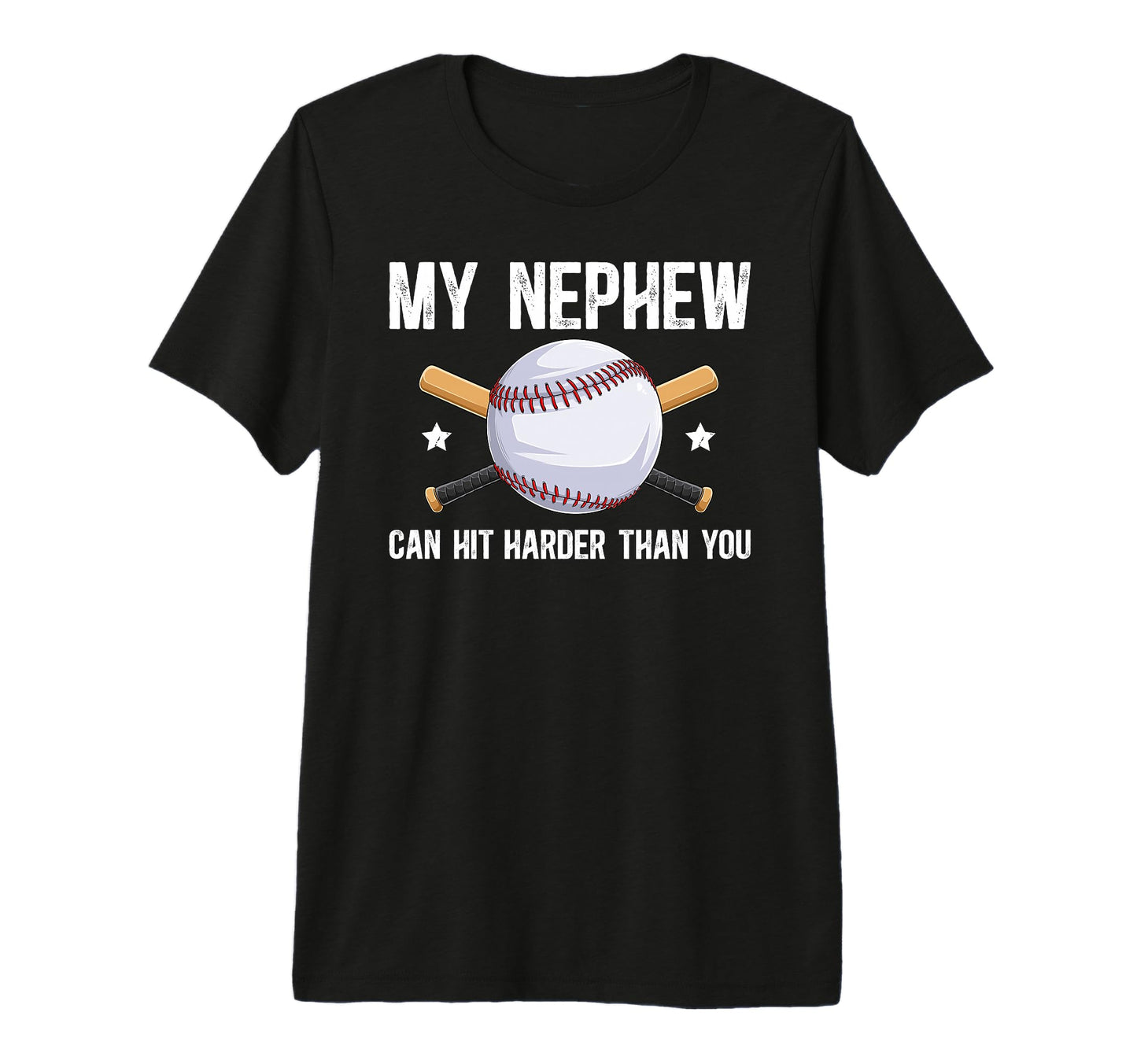 Mens My Nephew Baseball Uncle Baseball T-Shirt - Fun Novelty Design Unisex - T-Shirt, Sweatshirt, Hoodie