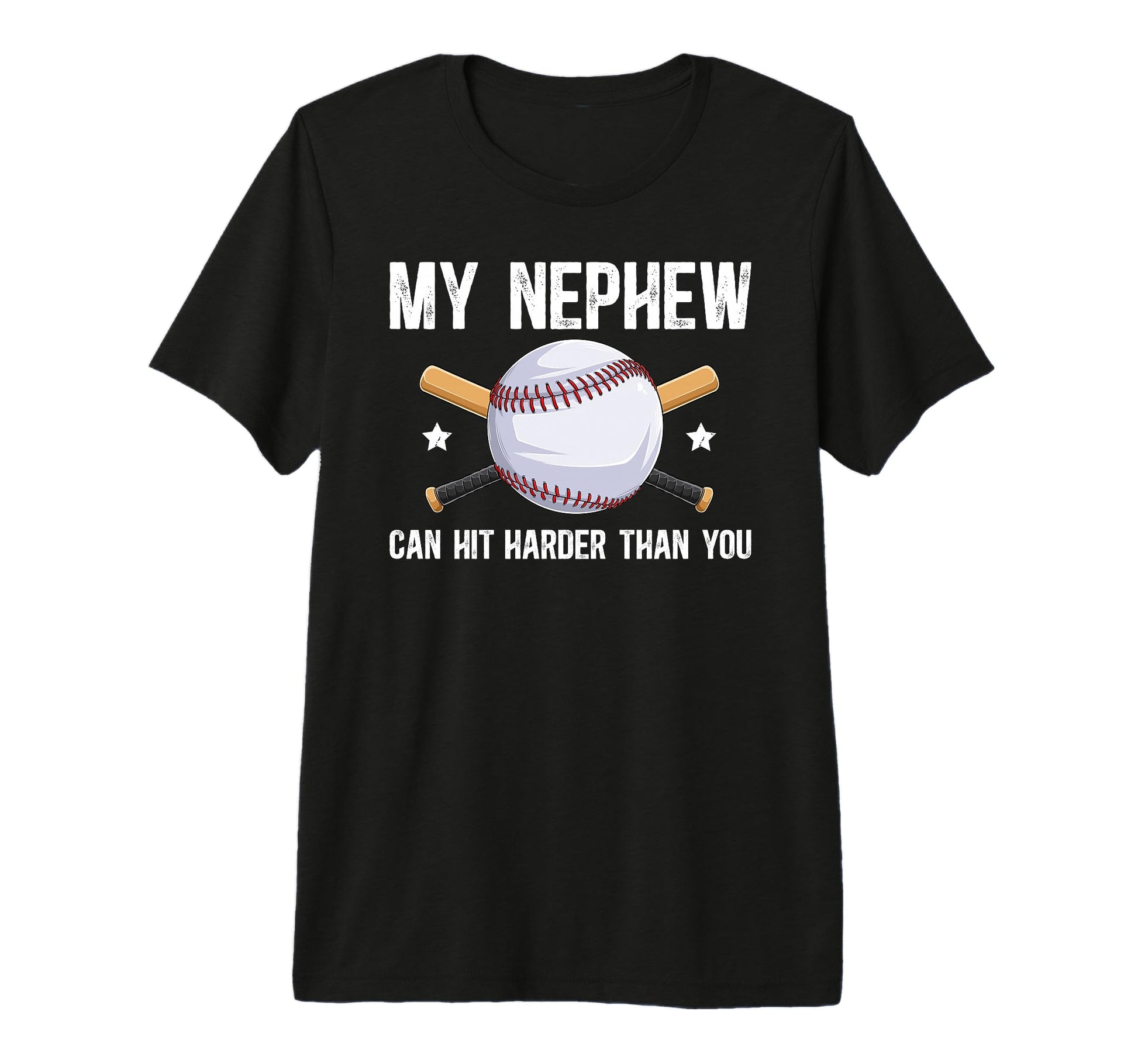 Mens My Nephew Baseball Uncle Baseball T-Shirt - Fun Novelty Design Unisex - T-Shirt, Sweatshirt, Hoodie