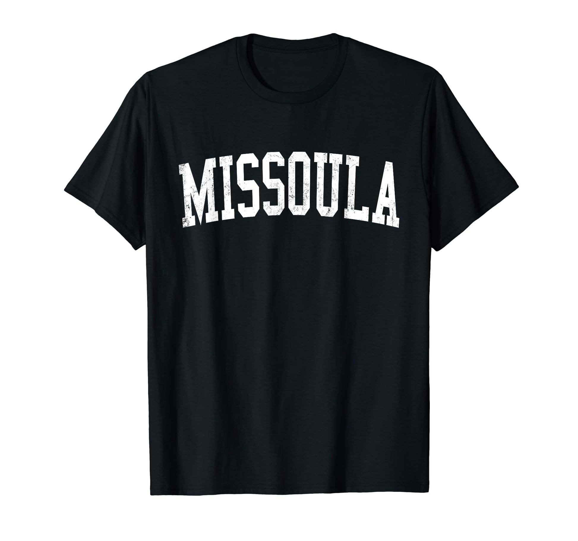 Missoula Mt Distressed White Varsity T-Shirt - Streetwear Style Men Women - T-Shirt, Sweatshirt, Hoodie